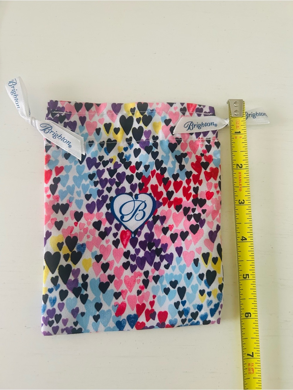 Brighton Multicolor Heart Print Drawstring Pouch - Picture 3 of 6